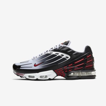 Nike Air Max Plus III - Férfi Utcai Cipő - Fekete/Fehér/Fekete/Piros